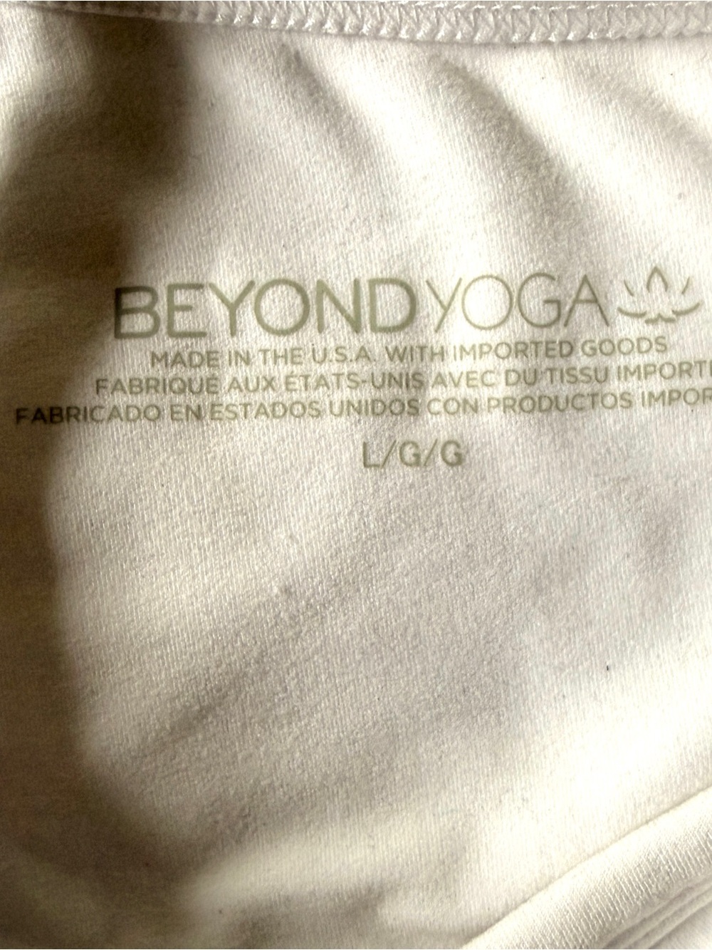 Beyond Yoga One-Shoulder Crop bra/Tank Top in white - Picture 4 of 4